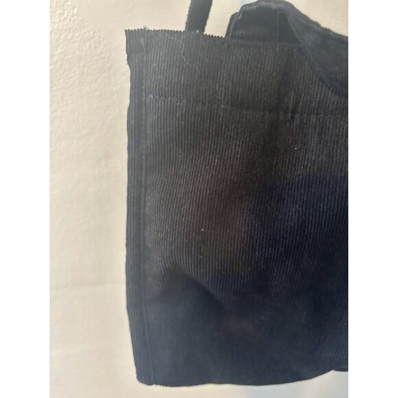 Niction x The Crimie Black Corduroy Shoulder Tote Bag Adjustable Strap Casual - Picture 5 of 5